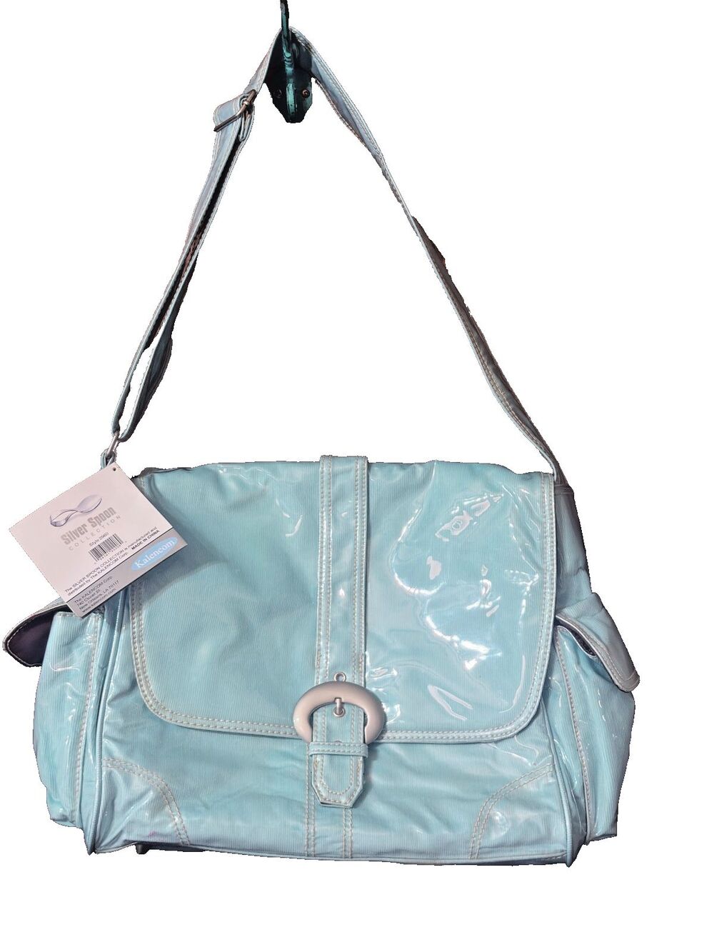 Kalencom Silver Spoon Collection Flap Diaper Bag NWT